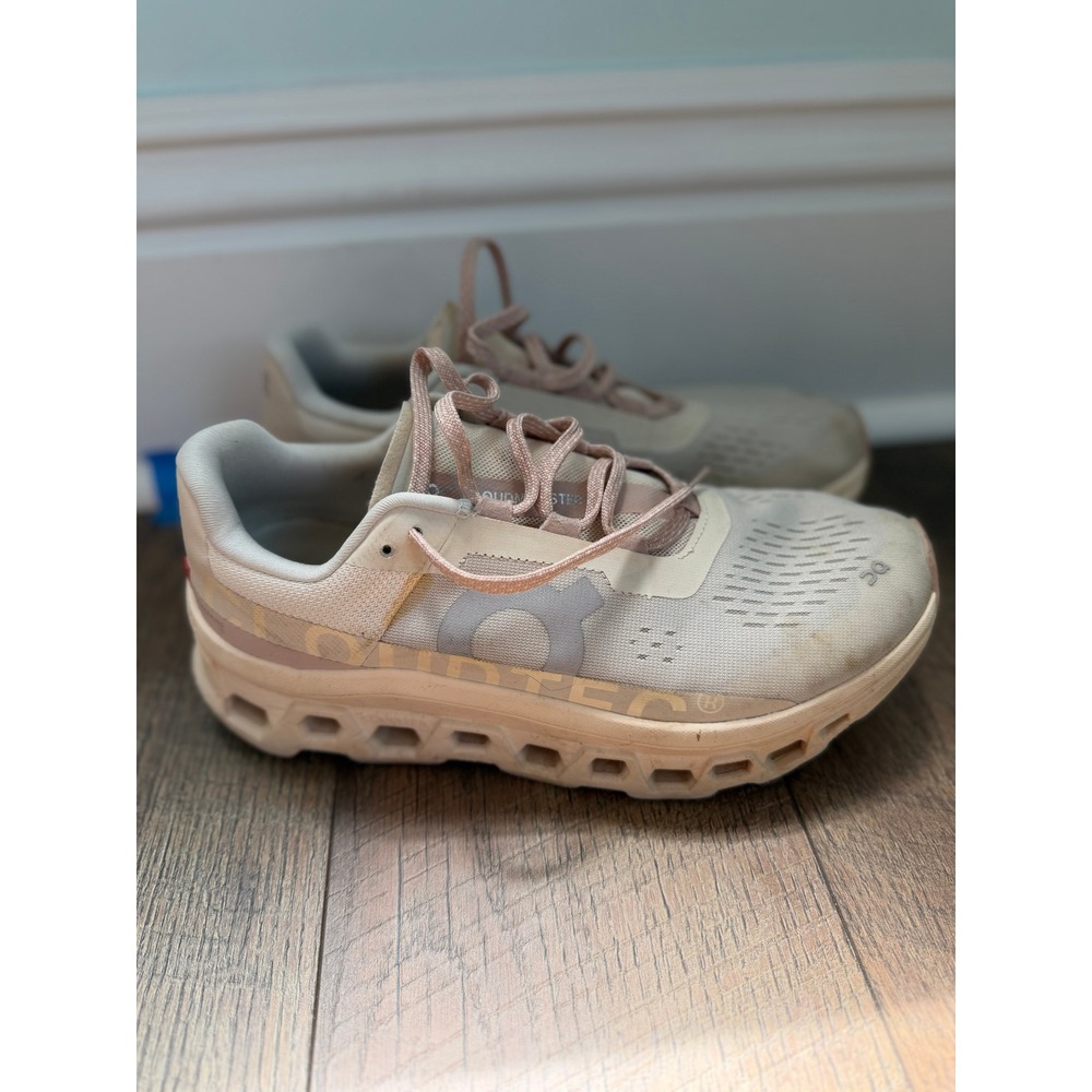 On Cloudmonster Running‎ Shoes Women's 9 US Ivory Rose